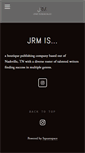 Mobile Screenshot of jrmpublishing.com